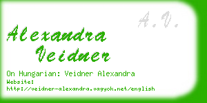 alexandra veidner business card